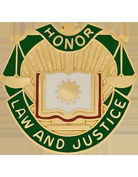 0012 Military Police Group Unit Crest (Honor And Justice) (DUI-0012G)