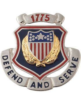 Regimental Crest (D-R101) Adjutant General (Defend and Serve 1775)