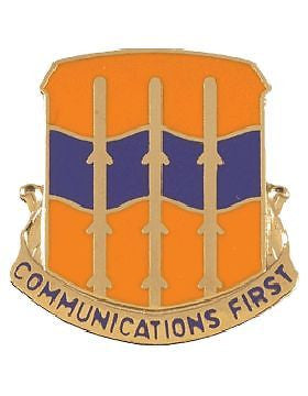 0016 Signal Bn Unit Crest (Communications First)