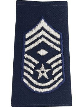 USAF Shoulder Marks (AF-M112/L) Chief Master Sergeant w/Diamond Large