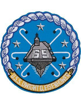 N-NY013 U.S.S. Dwight D. Eisenhower Round Patch 5"