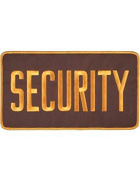 Novelty (U-N115B) Sheriff 5" x 9" Patch Gold on Brown