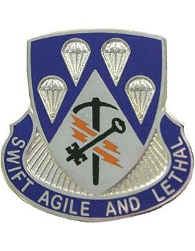 0004 Bde 82 Airborne Special Troops Bn Unit Crest (Swift Agile And Lethal)