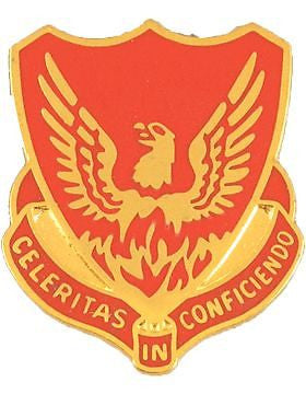 0039 Field Artillery Unit Crest (Celeritas In Conficiendo)