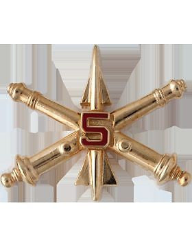 No-Shine (NS-RO-ADA-0005) 5th Air Defense Artillery Officer Reg BOS (Pair)