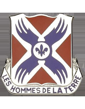 0877 Engineer Bn Unit Crest (Les Hommes De La Terre)