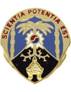 0500 Military Intelligence Bde Unit Crest (Scientia Potentia Est)