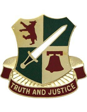 0393 Military Police Bn Unit Crest (Truth And Justice)