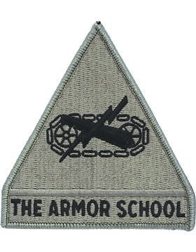 Armor School ACU Patch with Fastener (PV-ARSCH)