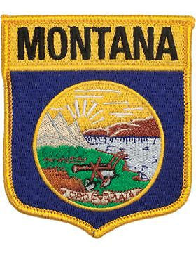 Montana 3 3/4" Shield (N-SS-MT1) with Gold Border