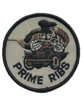 USAF Prime Ribs with Bull & Chef's Hat Patch 3" x 3" (AF-CP/13) Desert