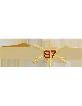 No-Shine (NS-TB-RO-ADA-087) 87th Air Defense Artillery BOS Officer Tie Bar