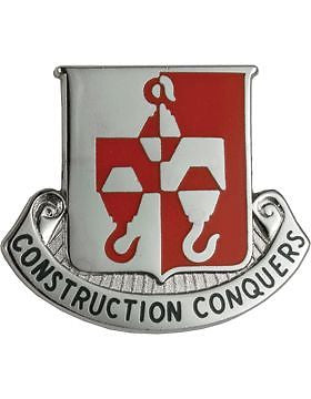 0244 Engineer Bn Unit Crest (Construction Conquers)