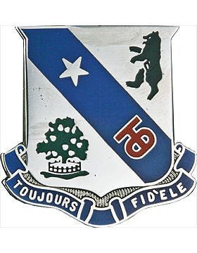 0360 Regiment Brigade Combat Team Unit Crest (Toujours Fid'ele)