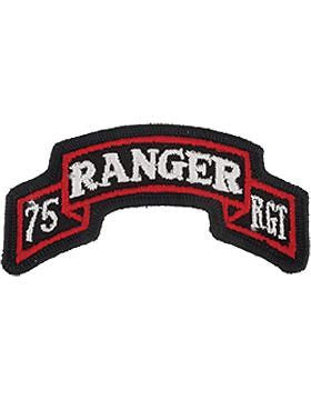 0075 Infantry Regiment Hq Scroll Full Color Patch (P-0075C-F)