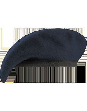 Beret (BT-B04/08) Navy with Nylon Sweatband Size 7 3/8" (Unlined)