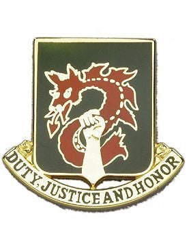 0504 Military Police Bn Unit Crest (Duty Justice And Honor)
