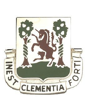 0061 Medical Battalion Unit Crest (Inest Clementia Forti)