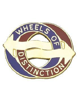 0068 Support Battalion Unit Crest (Wheels Of Distinction)