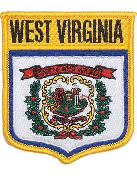 West Virginia 3 3/4" Shield (N-SS-WV1) with Gold Border