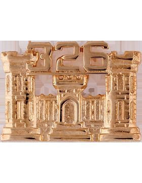 No-Shine (NS-RO-ENG-326) 326th Engineer Officer Regimental BOS (Pair)