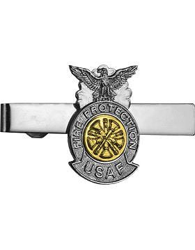 USAF Tie Bar (AF-TB-504) Fire Protection Badge with 5 Bugles