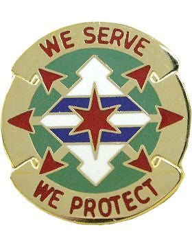 0033 Military Police Battalion Unit Crest (We Serve We Protect)