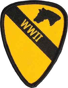 N-477 1 Cavalry World War II Patch 3 1/2"