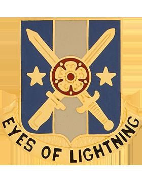0125 Military Intelligence Bn Unit Crest (Eyes Of Lightning)