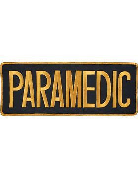 Novelty (U-N105D) Paramedic 11" Patch Gold on Black