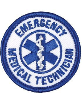 Novelty (U-N140C) Emergency Medical Technician (EMT) Round 2" Patch Blue