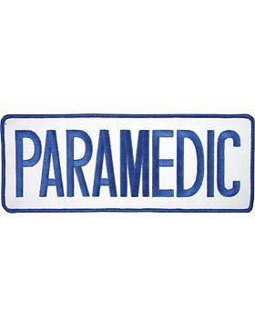 Novelty (U-N105C) Paramedic 11" Patch Royal Blue on White