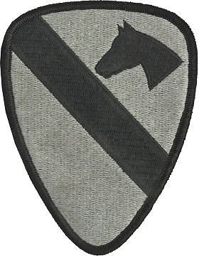 0001 Cavalry Division ACU Patch with Fastener (PV-0001C)