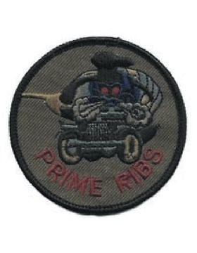 USAF Prime Ribs with Bull & Chef's Hat Patch 3" x 3" (AF-CP/14) Subdued