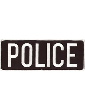 Novelty (U-N103B) Police 11" Patch White on Midnight Navy