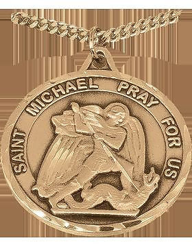 NS-704B, Saint Michaels w/US Marine Corps, Gold 1 1/4" Round