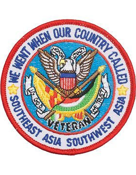 N-502 Southwest Asia "We Went When Our Country Called" Round Patch 3 1/2"