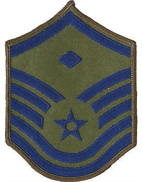USAF Chevron (AF-C207/S) Master Sergant with Diamond Subdued Small (Pair)