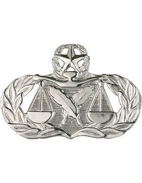 USAF Badge (AF-345C) Master Paralegal No Shine