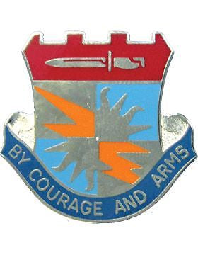 0003 Bde 25 Inf Div Special Troops Bn Unit Crest (By Courage And Arms)