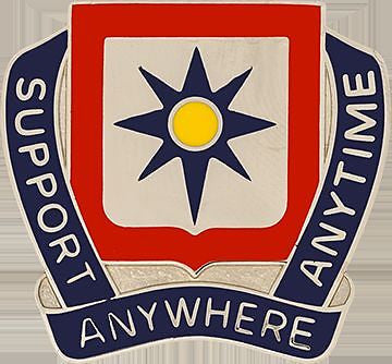 138 Finance Bn Unit Crest (Support Anywhere Anytime) (DUI-0138E)