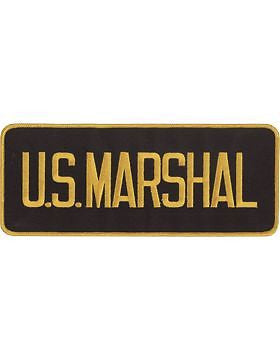 Novelty (U-N129A) United States Marshall 4" x 10" Patch Gold on Black