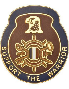 1034 Support Bn Unit Crest (Support The Warrior)