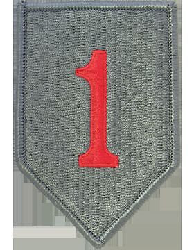 0001 Infantry Division ACU Patch (Red One) with Fastener (PV-0001P)