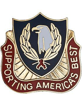 0163 Personnel Service Bn Unit Crest (Supporting America's Best)
