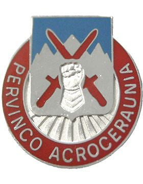 Special Troops Bn 010 Mountain Div Unit Crest (Pervinco Acroceraunia)