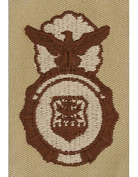 AF-SD332 Security Police Badge USAF Sew-On Desert
