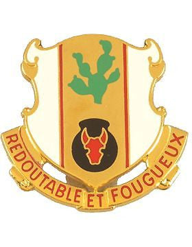 0185 Regiment Unit Crest (Redoutable Et Fougueux)