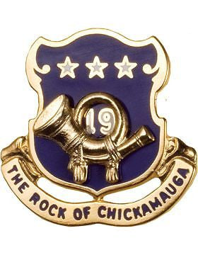 0019 Infantry Unit Crest (The Rock Of Chickamauga)