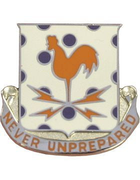0025 Signal Bn Unit Crest (Never Unprepared)